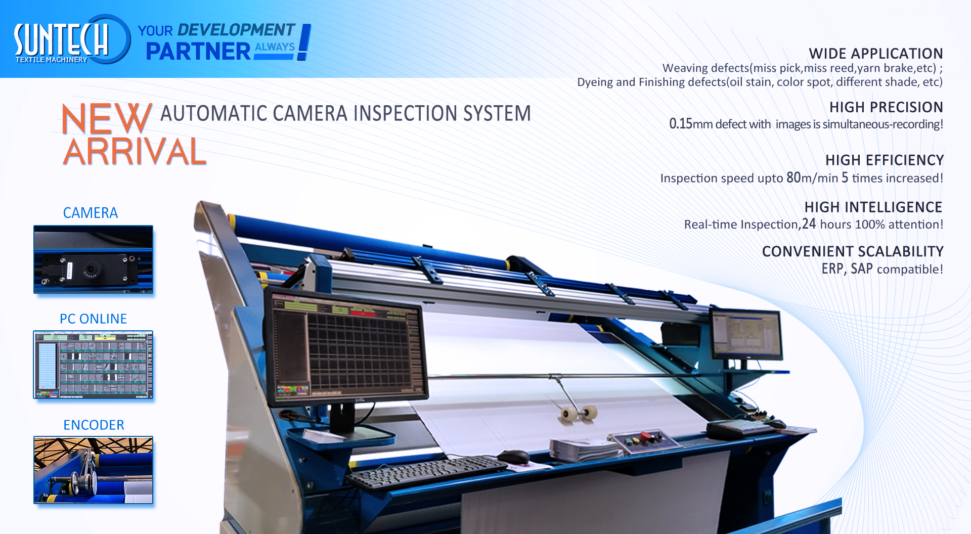 SUNTECH FABRIC INSPECTION TABLE